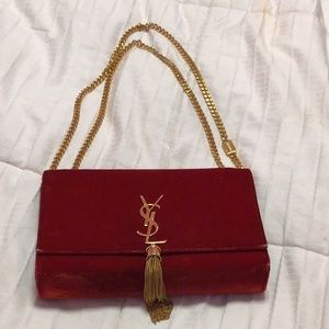 Authentic Saint Laurent  Velvet Medium Kate